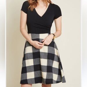 Fervour ModCloth Vintage Mixed Plaid Dress